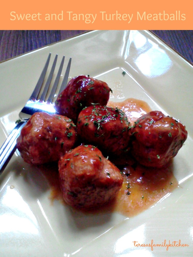 swet and tangy turkey meatballs